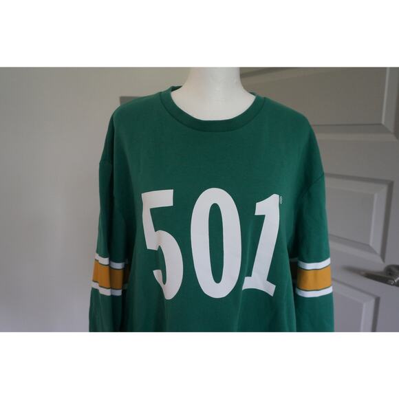 Levi's Men's Green Crewneck 501 XL - Picture 2 of 5